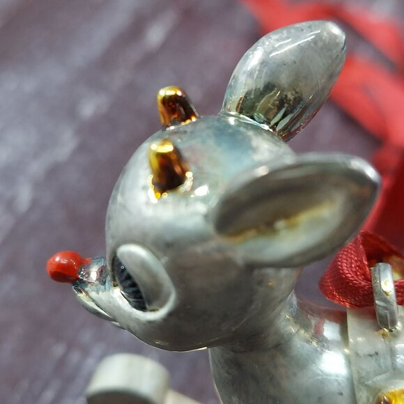 Lenox Babys First Christmas Silver Rocking Horse Ornament 2002 Keepsake - Picture 10 of 16